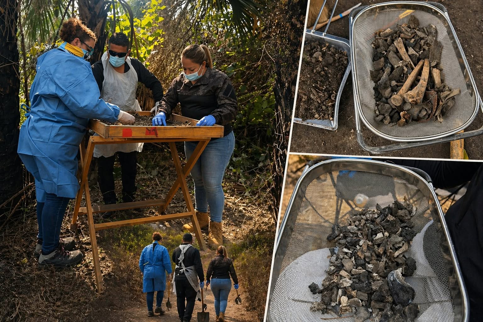 Entre tierra y silencio: madres buscadoras hallan restos humanos y exigen verdad.